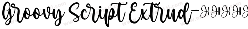Groovy Script Extrud字体转换